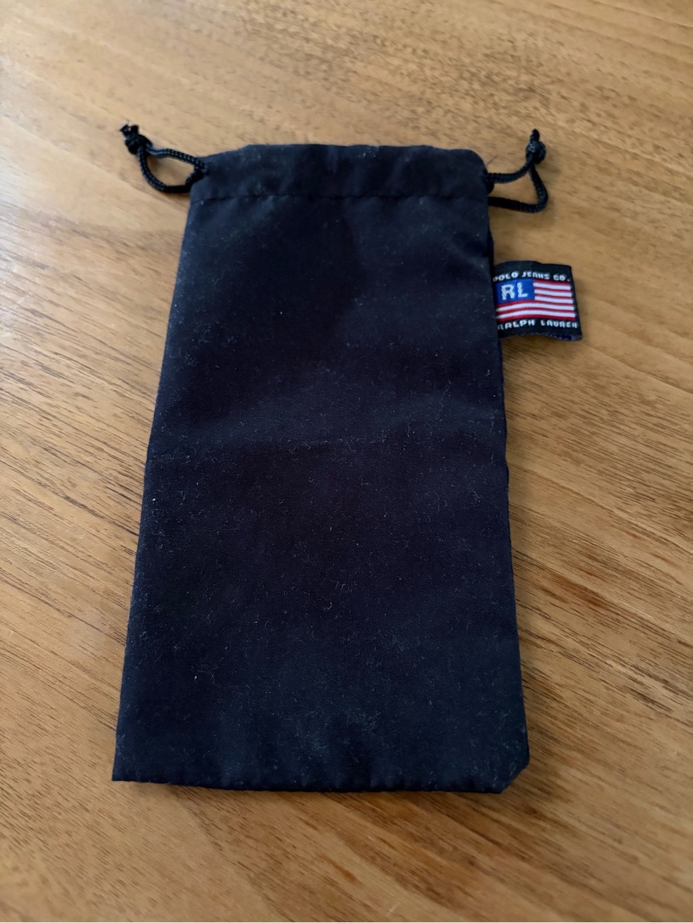 Polo by Ralph Lauren Black Velvet Drawstring Pouch